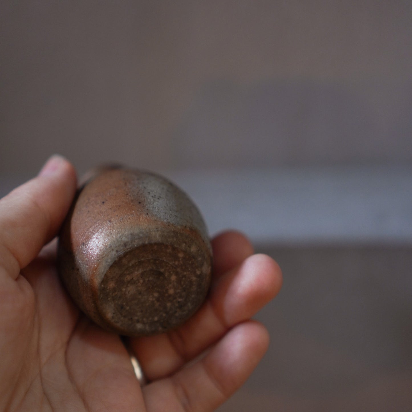 Vintage Japanese Ceramic Bizen Mini Vase