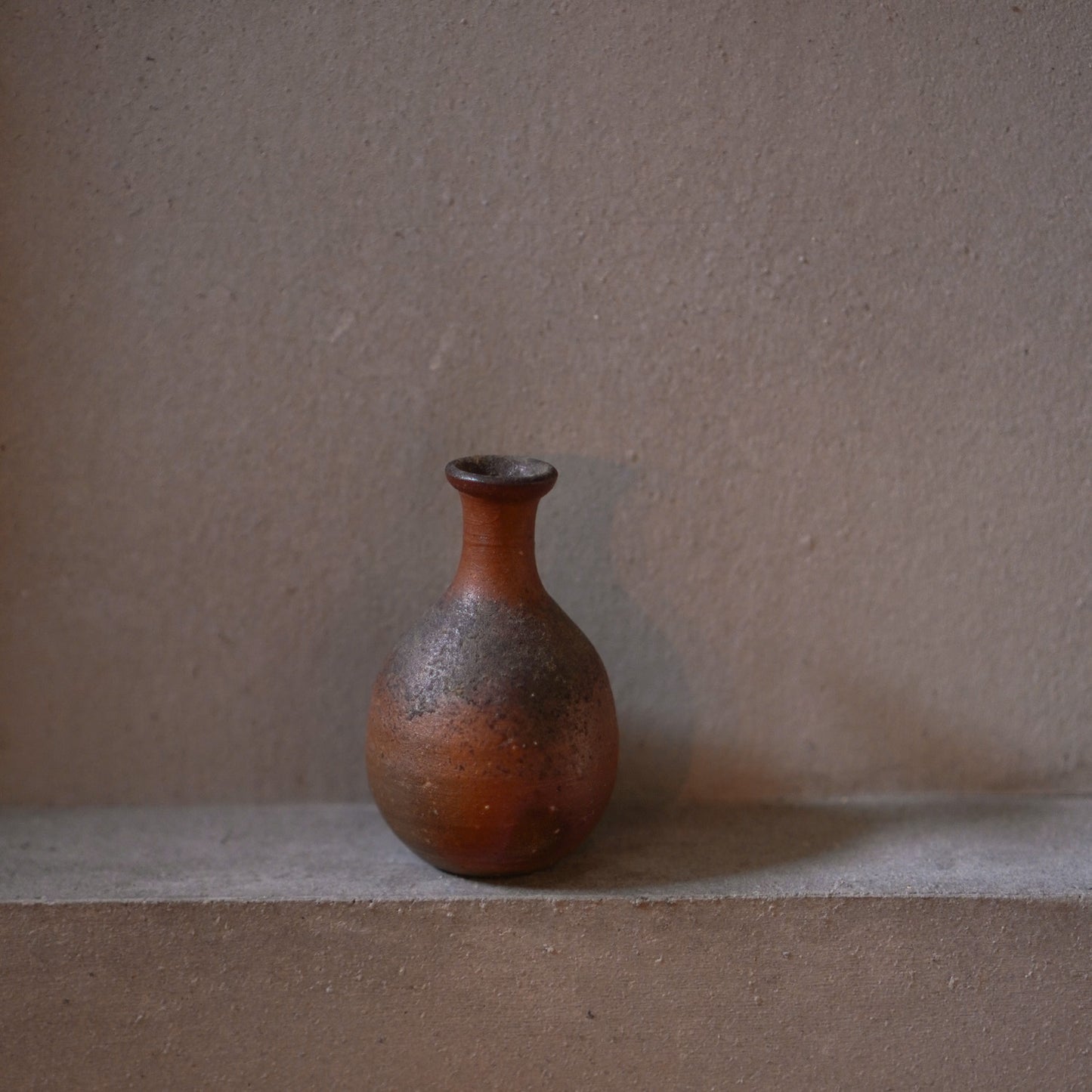 Vintage Japanese Ceramic Bizen Mini Vase