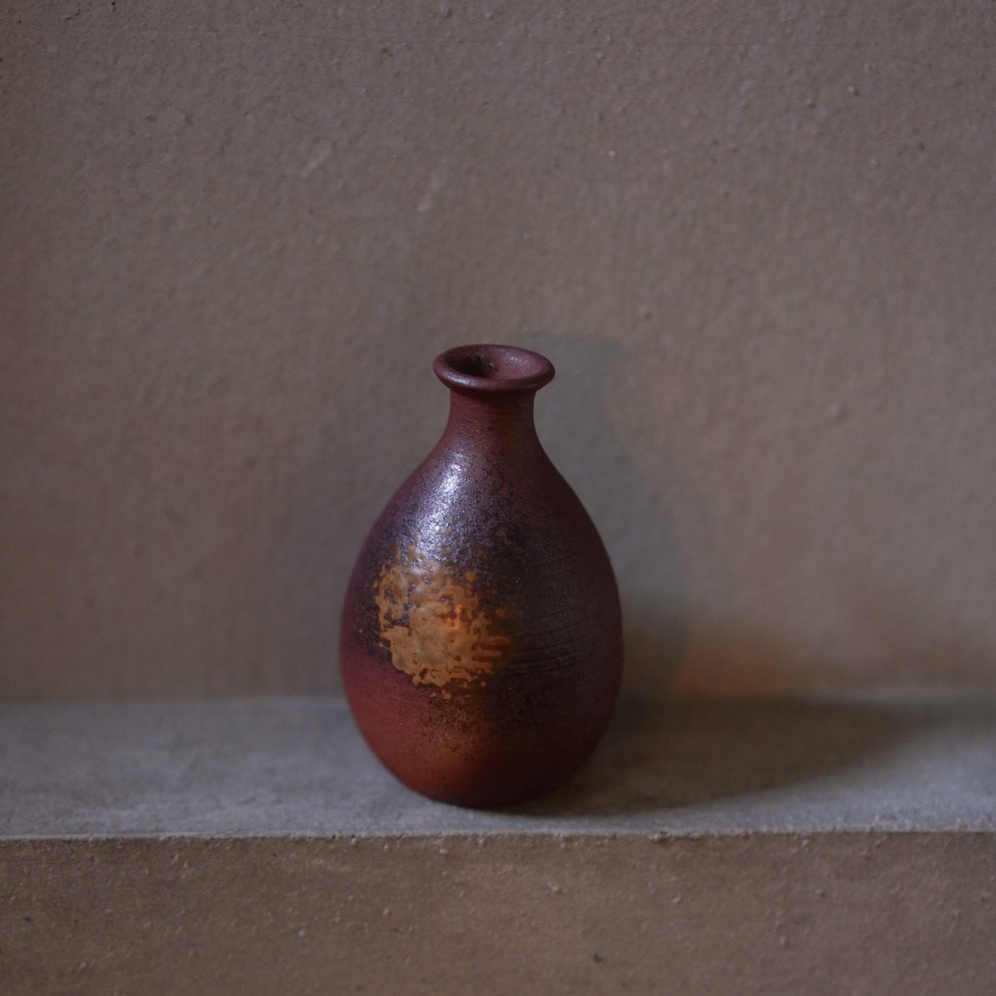 Vintage Japanese Ceramic Bizen Mini Vase