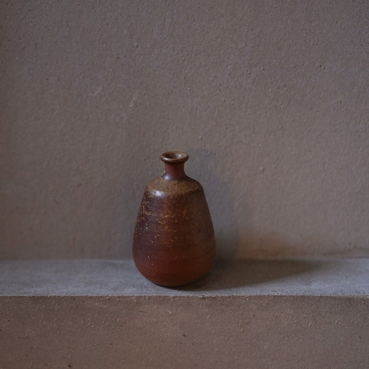 Vintage Japanese Ceramic Bizen Mini Vase