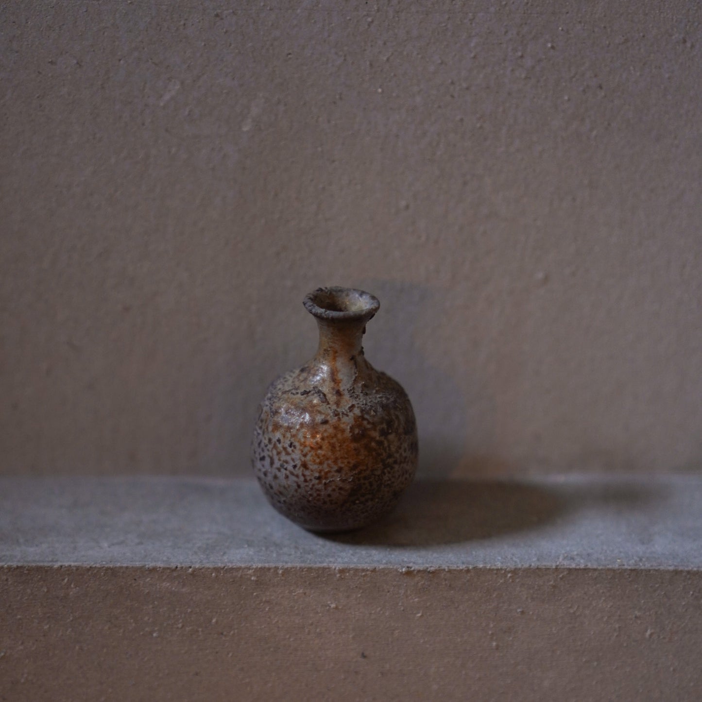 Vintage Japanese Ceramic Bizen Mini Vase