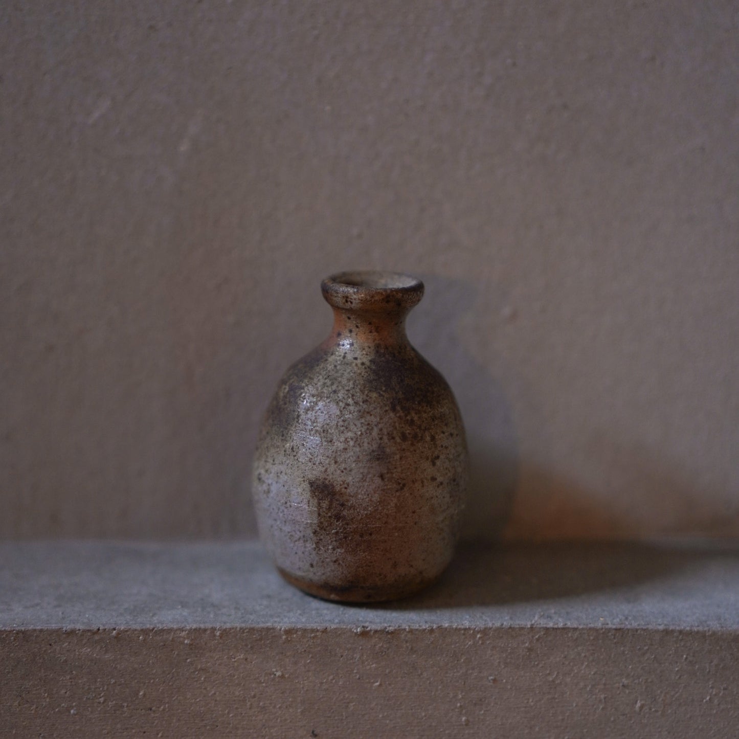 Vintage Japanese Ceramic Bizen Mini Vase