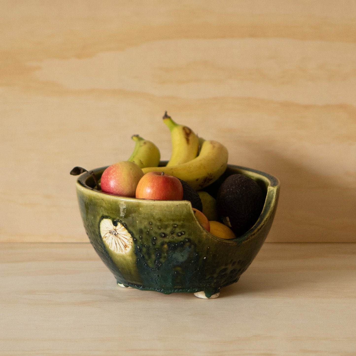 Vintage Japanese Oribe Tea Ceremony Hibachi Burner - Bowl