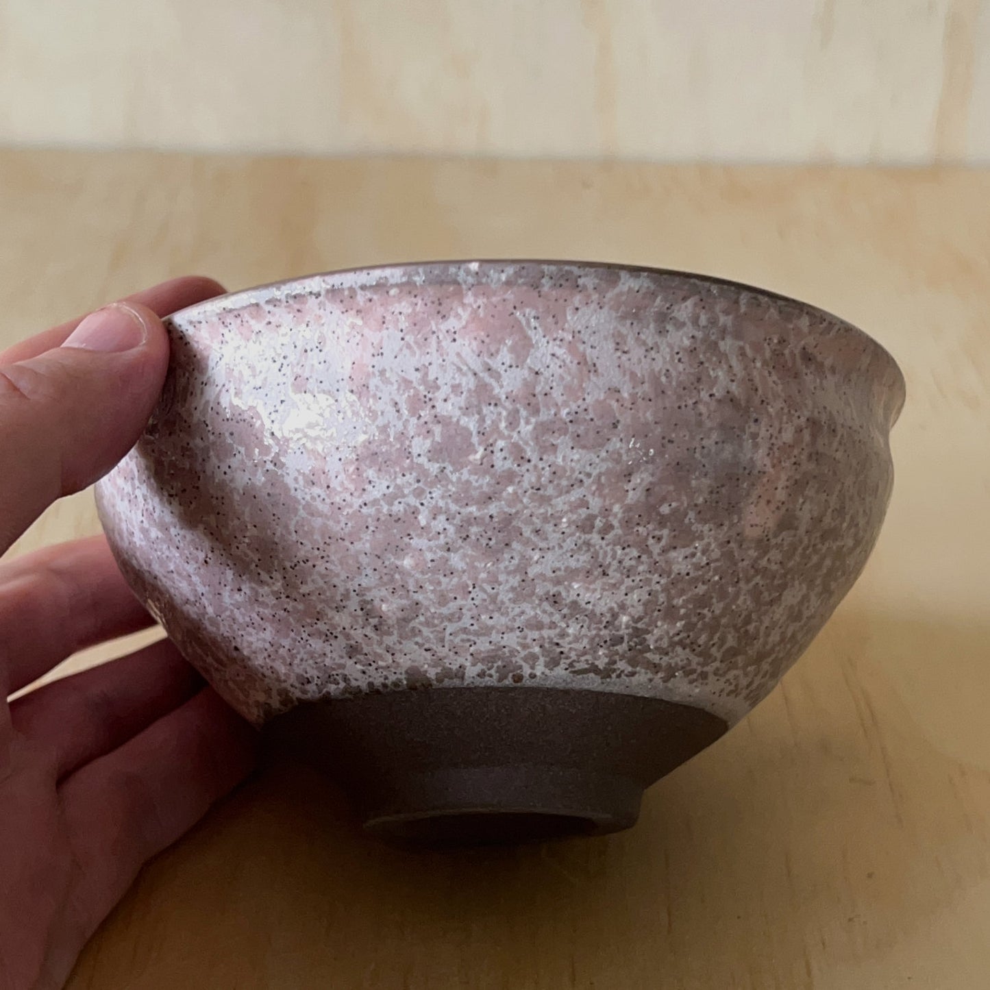 Subtle pink Contemporary Japanese Matcha Bowl