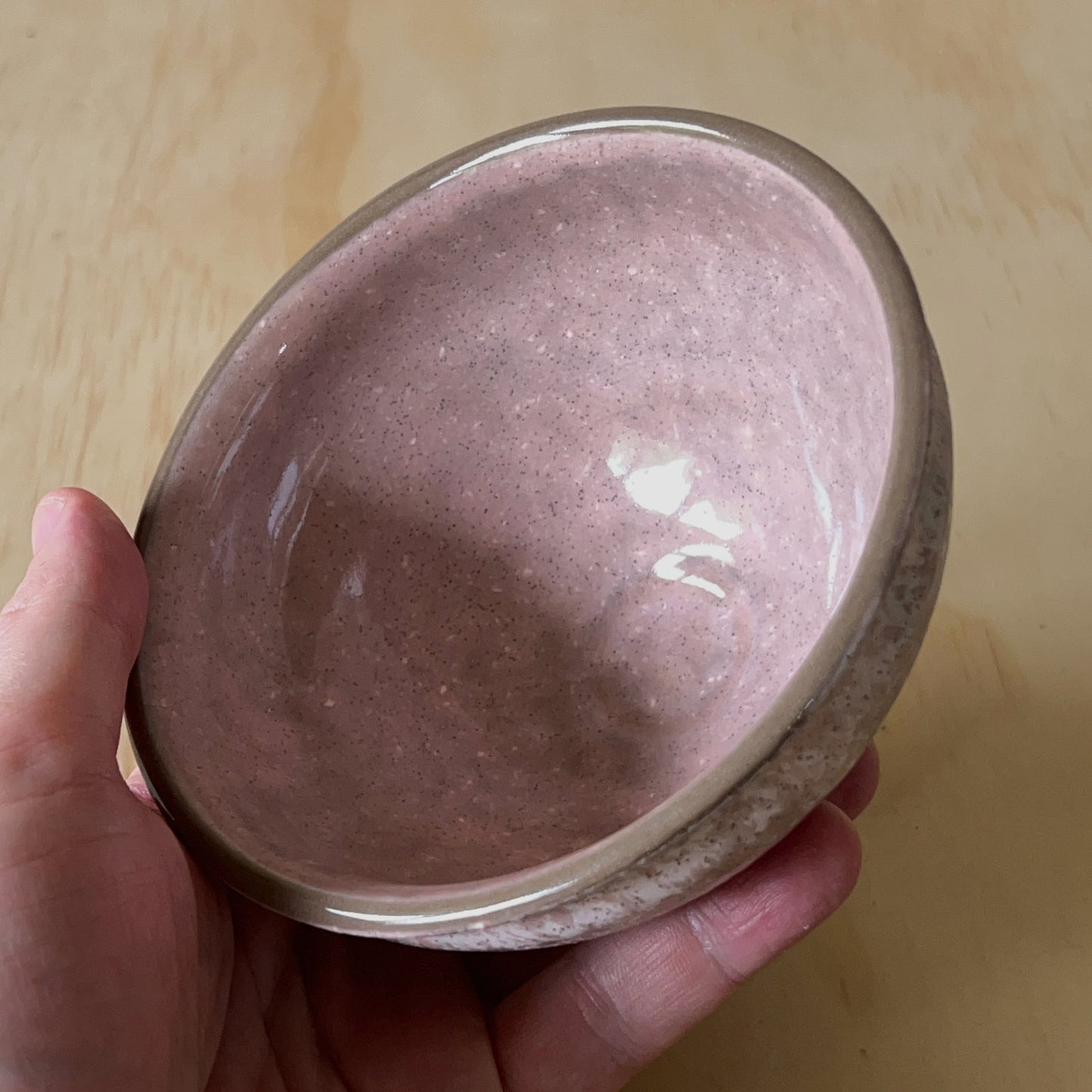 Subtle pink Contemporary Japanese Matcha Bowl