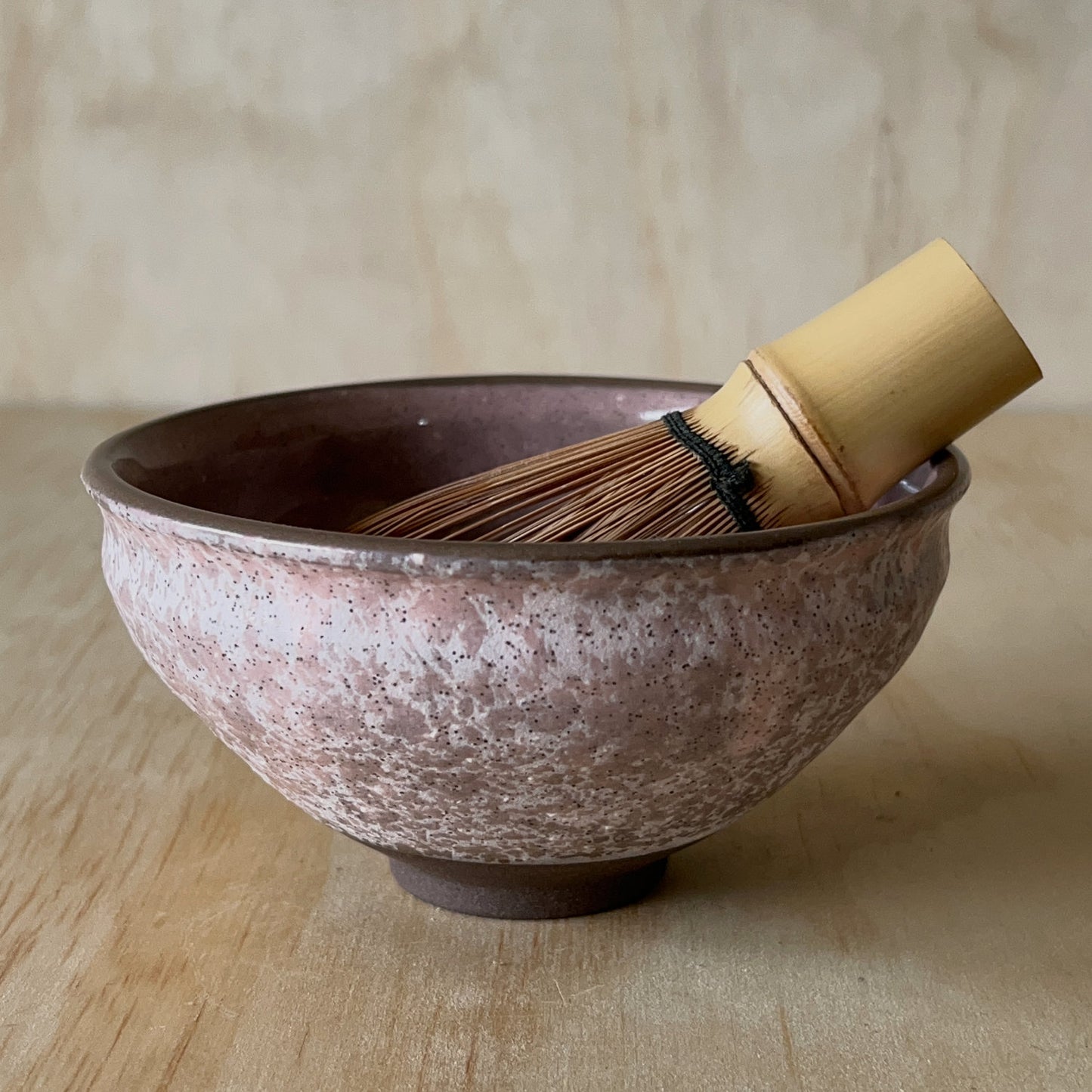 Subtle pink Contemporary Japanese Matcha Bowl