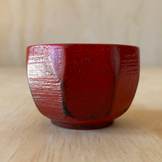 Wood and Lacquer sake cup