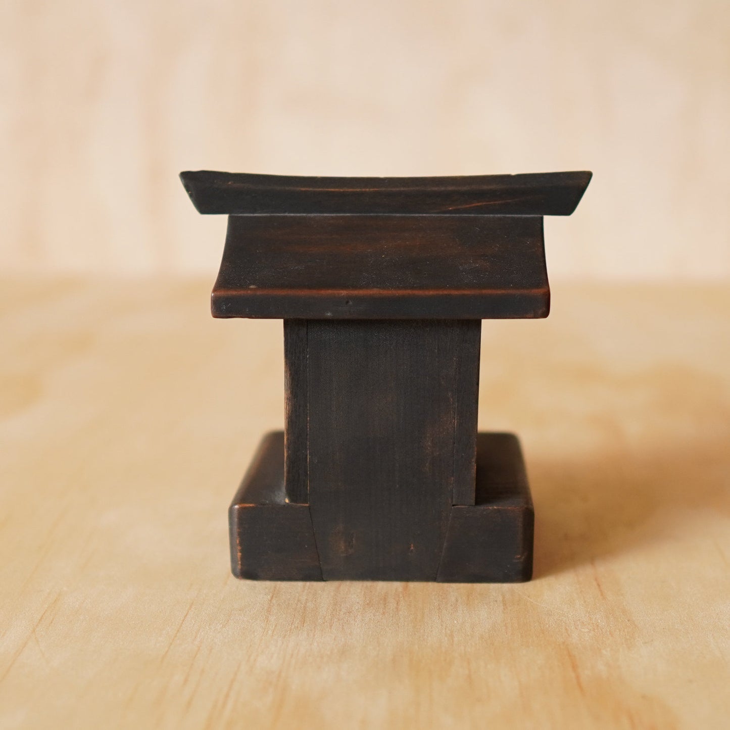 Vintage Japanese Small Wooden Kamidana Shinto Shrine with Daikoku figure