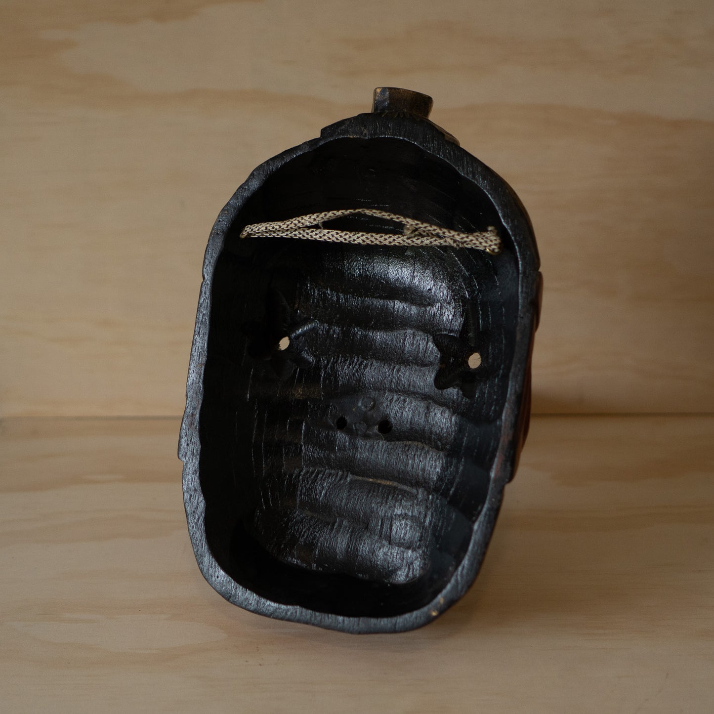 Vintage Japanese Carved Wooden Tengu Mask