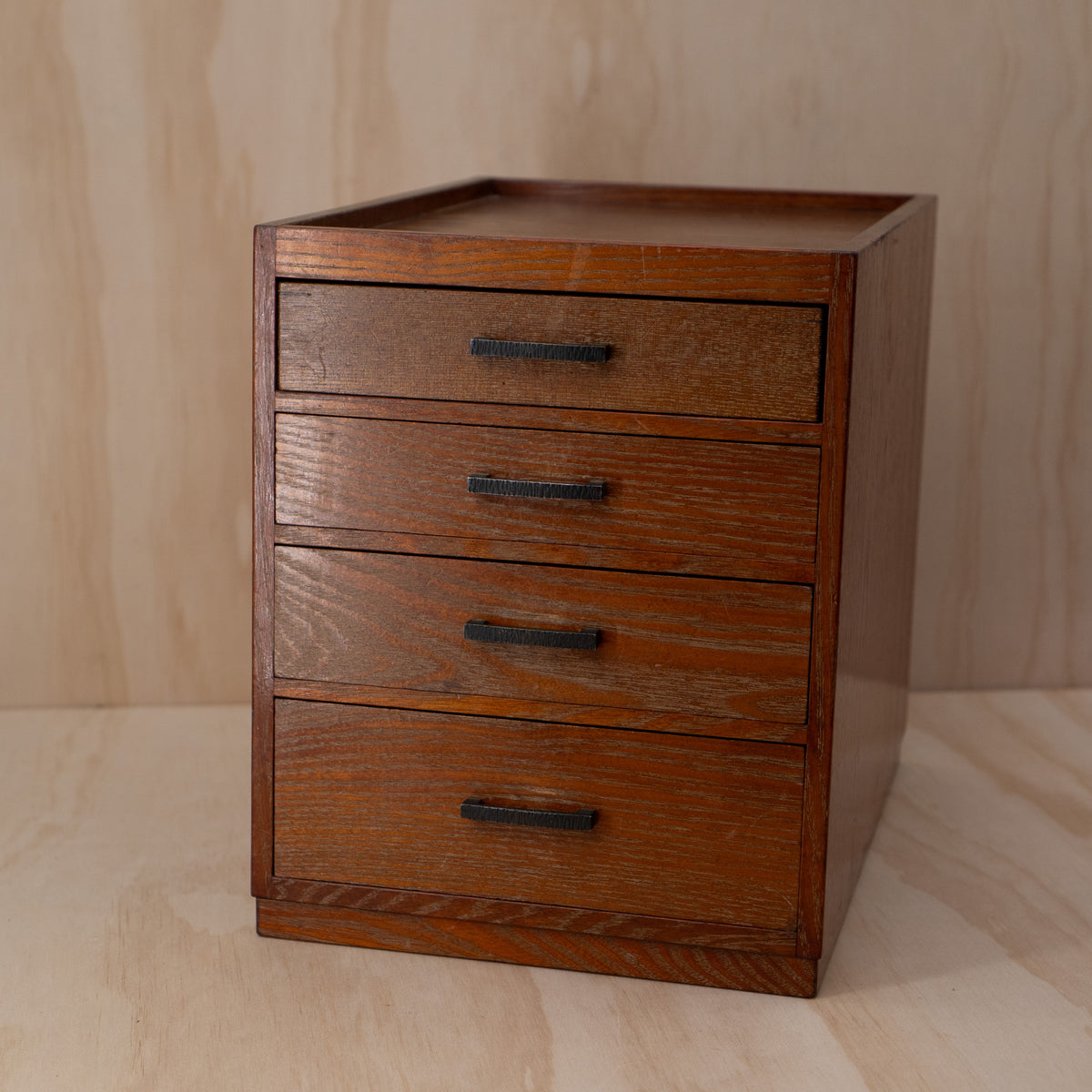 Vintage Japanese Haribako 4 drawer sewing box
