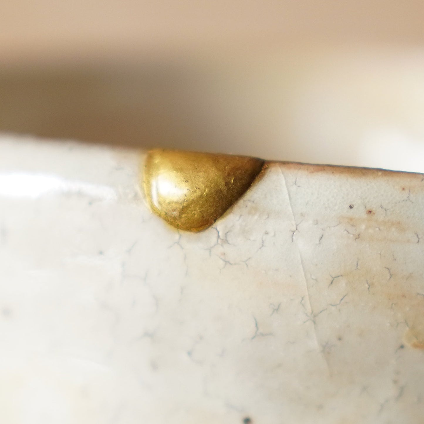Vintage Japanese Ceramic Chawan Matcha bowl with Kintsugi Repair