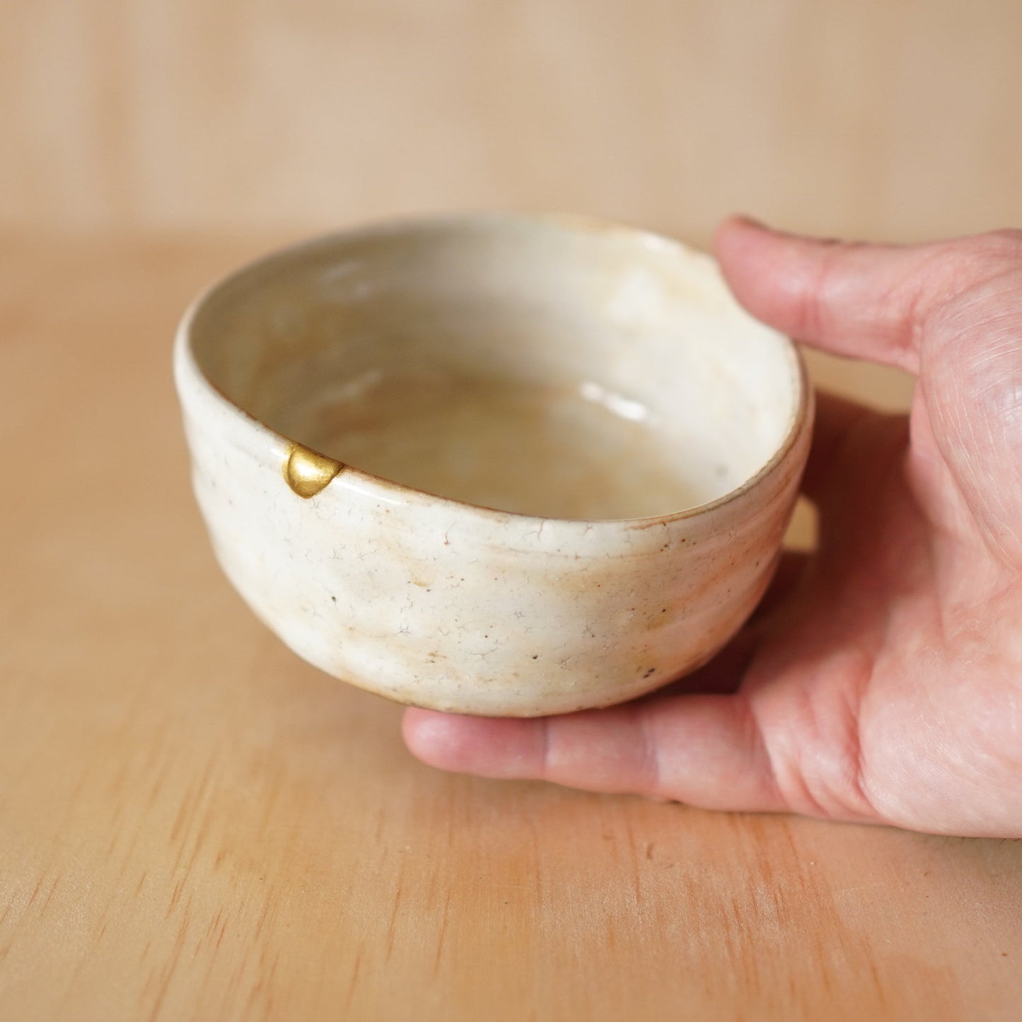 Vintage Japanese Ceramic Chawan Matcha bowl with Kintsugi Repair