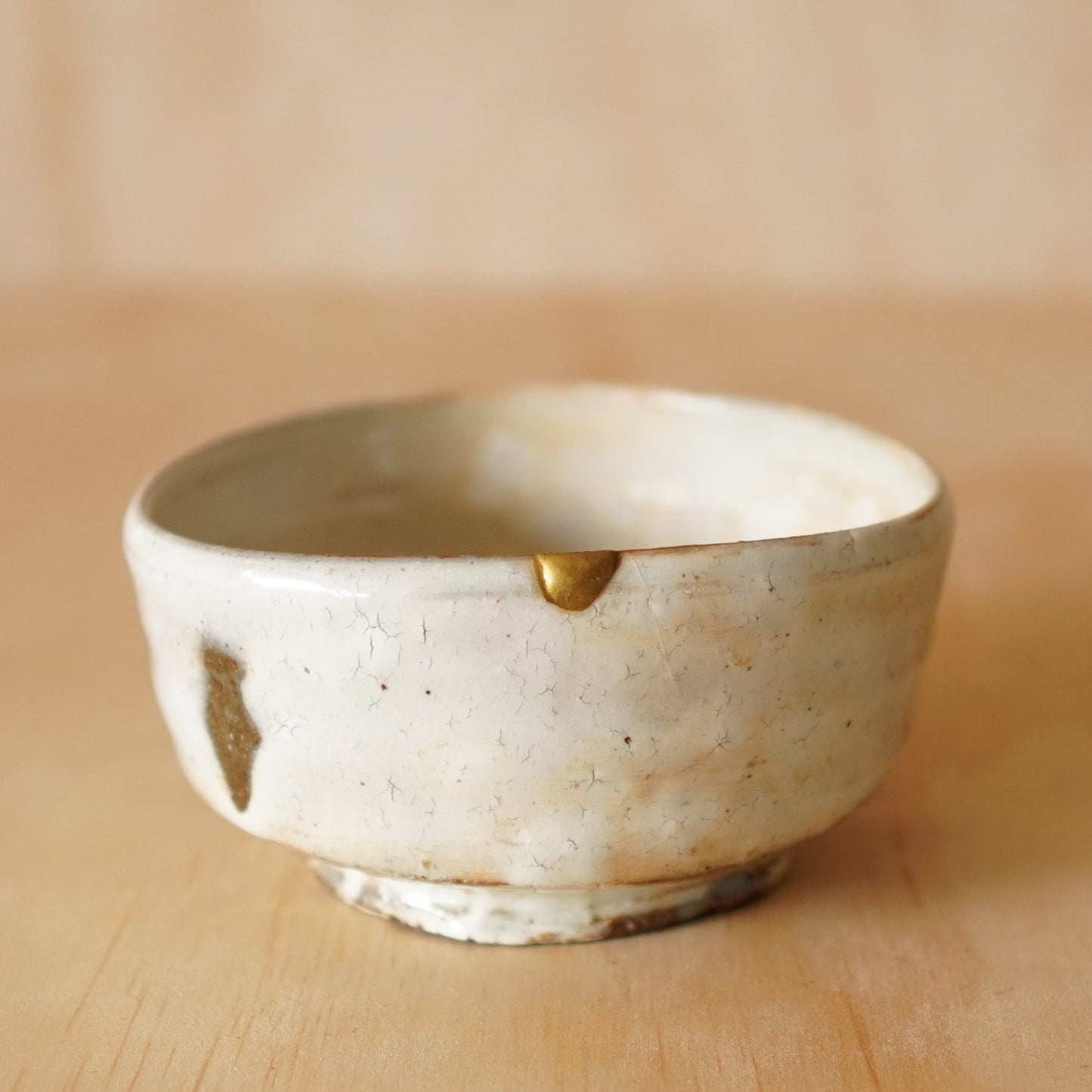 Vintage Japanese Ceramic Chawan Matcha bowl with Kintsugi Repair