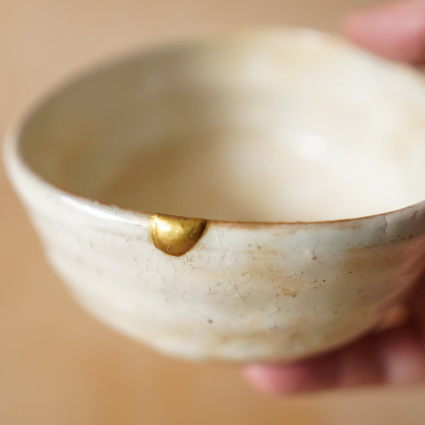 Vintage Japanese Ceramic Chawan Matcha bowl with Kintsugi Repair