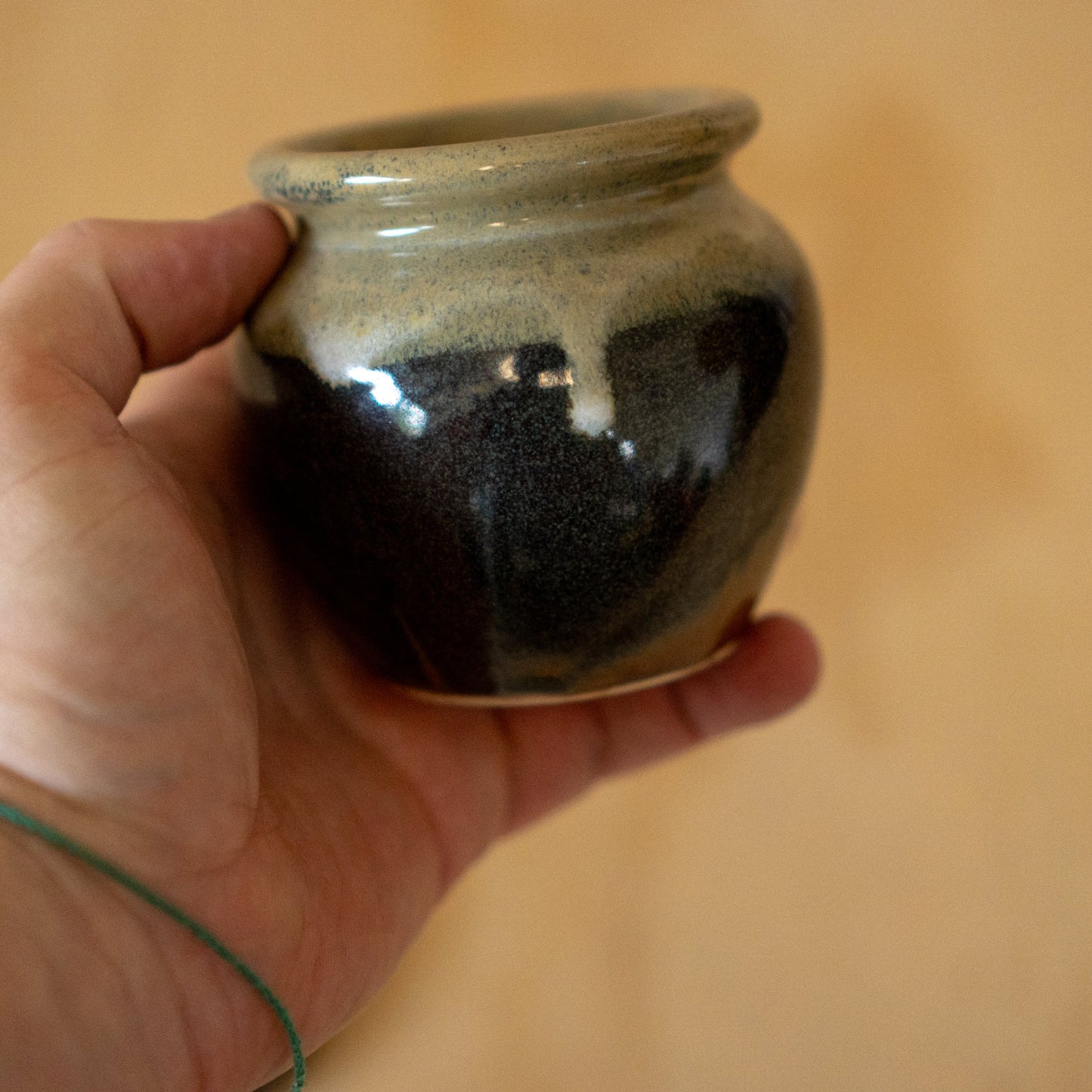 Vintage Japanese Wooden Lidded Jar
