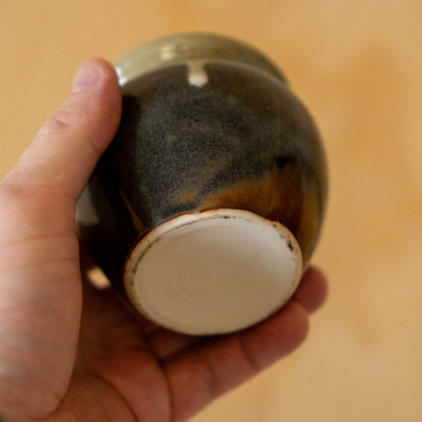 Vintage Japanese Wooden Lidded Jar