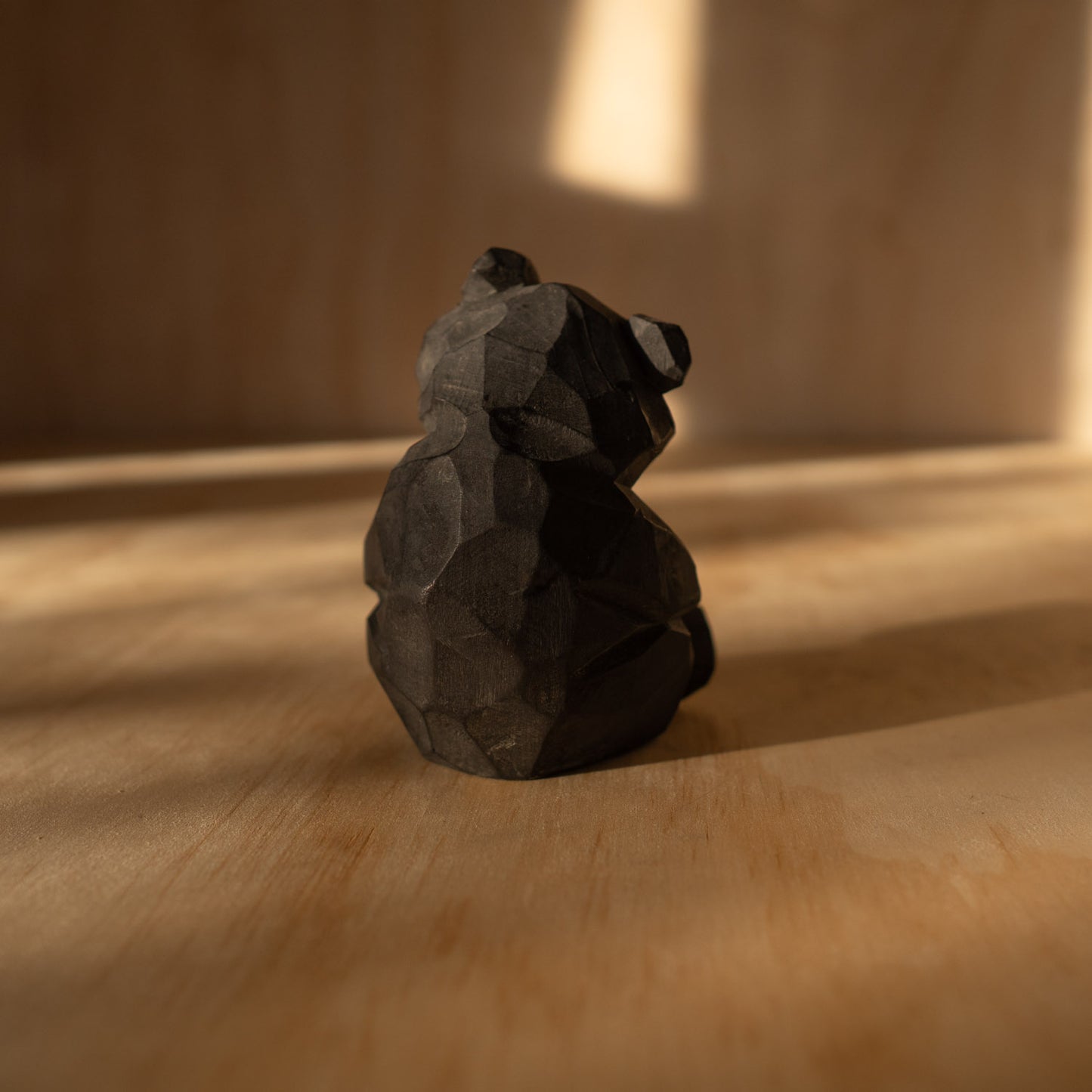 Vintage Japanese Kibori Kuma Carved Bear from Hokkaido