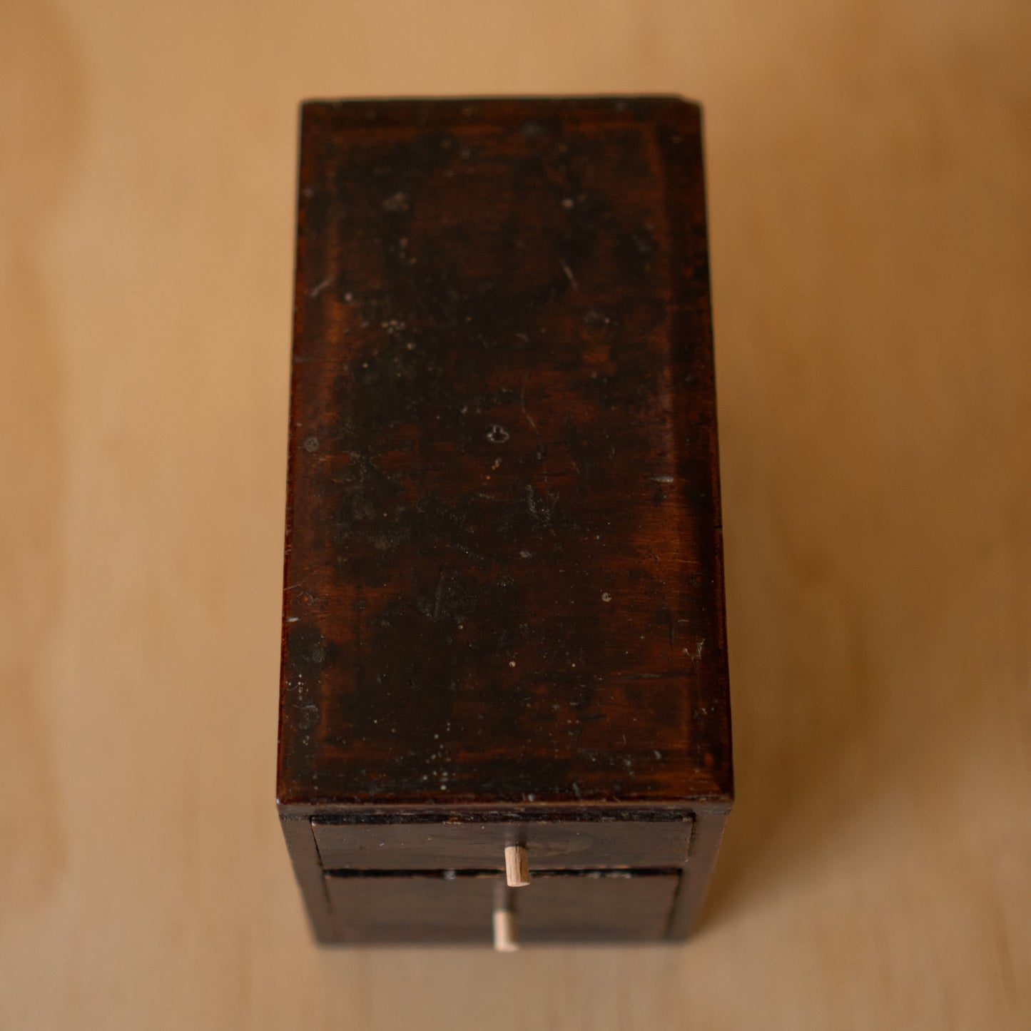 Antique Japanese 2 drawer box lacquer ko-bako