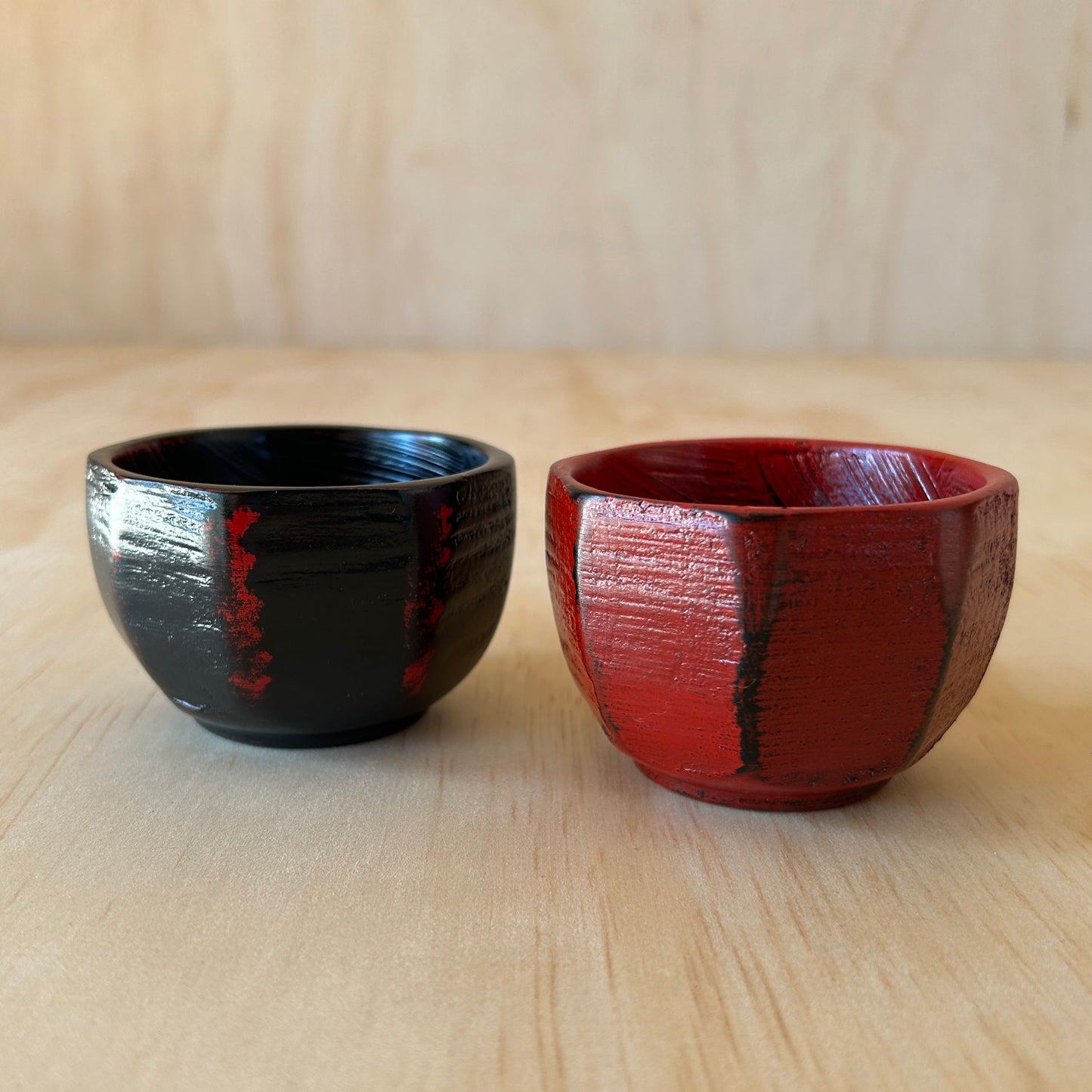 Wood and Lacquer sake cup