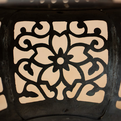 Antique Japanese Bronze Filigree Garden Lantern
