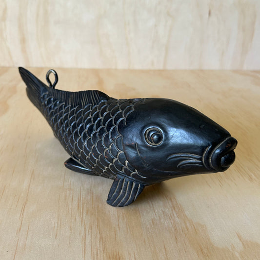 Antique Japanese Carved timber Koi Fish