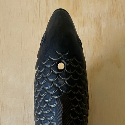 Antique Japanese Carved timber Koi Fish