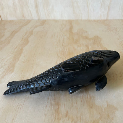 Antique Japanese Carved timber Koi Fish