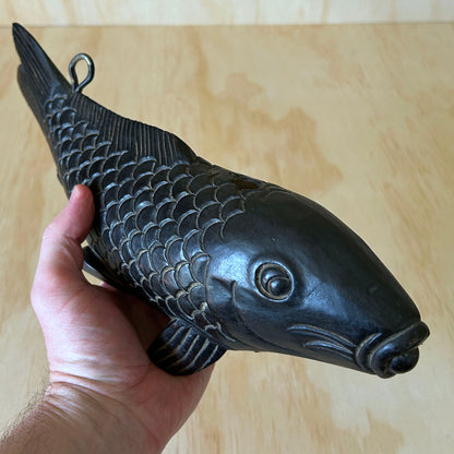 Antique Japanese Carved timber Koi Fish