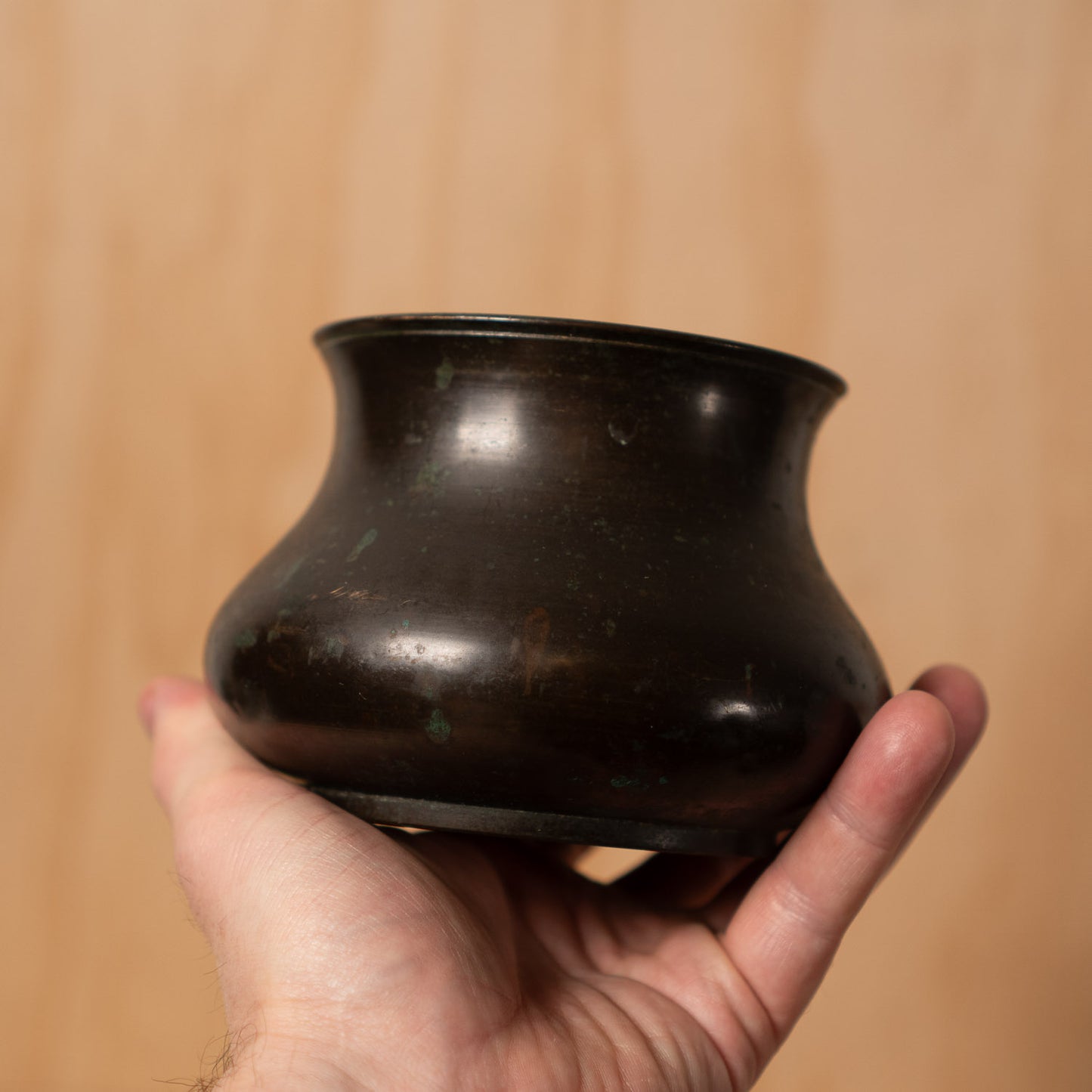 Antique Japanese Bronze Kensui - Tea Ceremony Water bowl