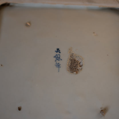 Antique Japanese Arita Porcelain Map of Japan Plate