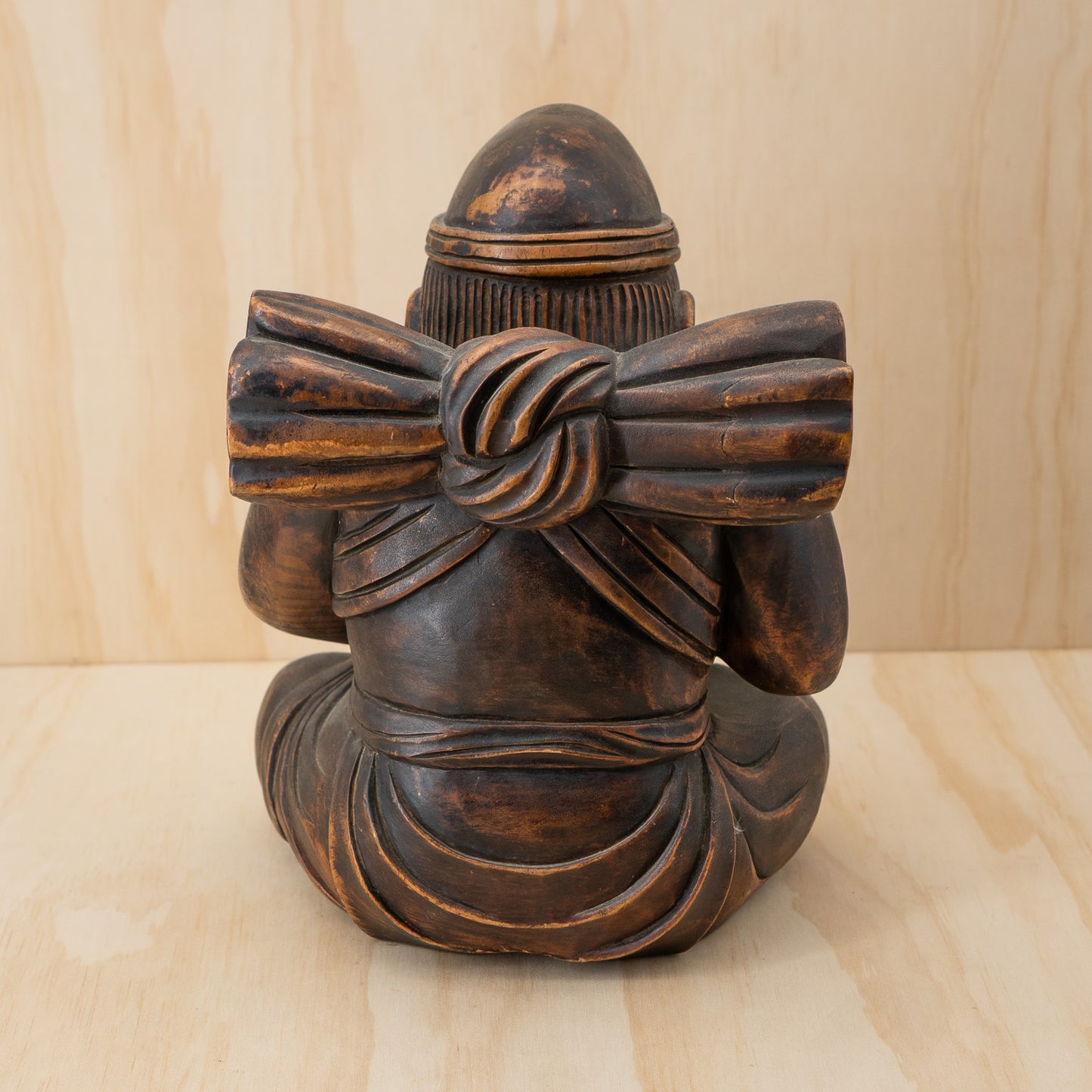 Antique Japanese Very Fine Large Carved Daikoku and Ebisu Pair