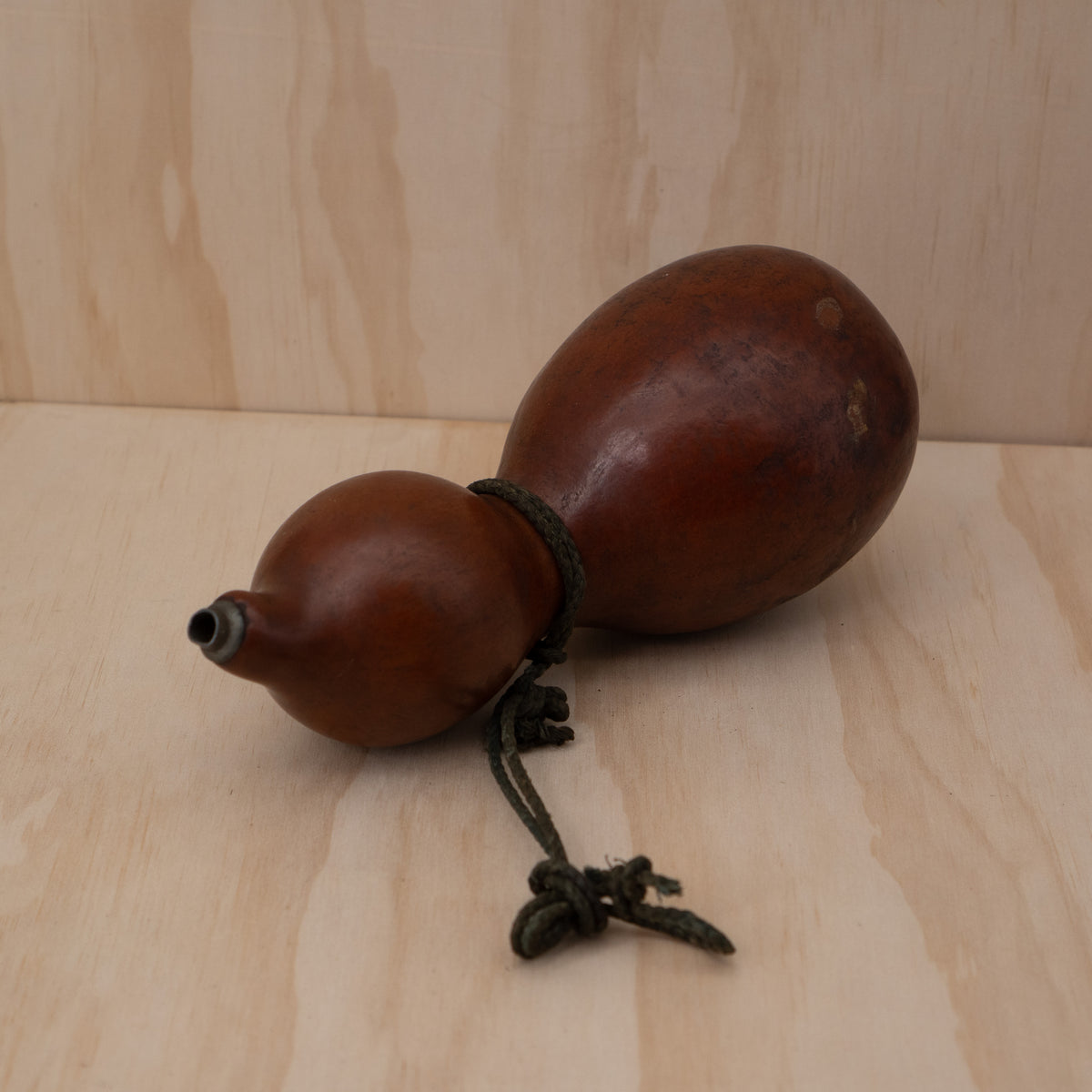 Antique Japanese Hyotan Gourd Flask