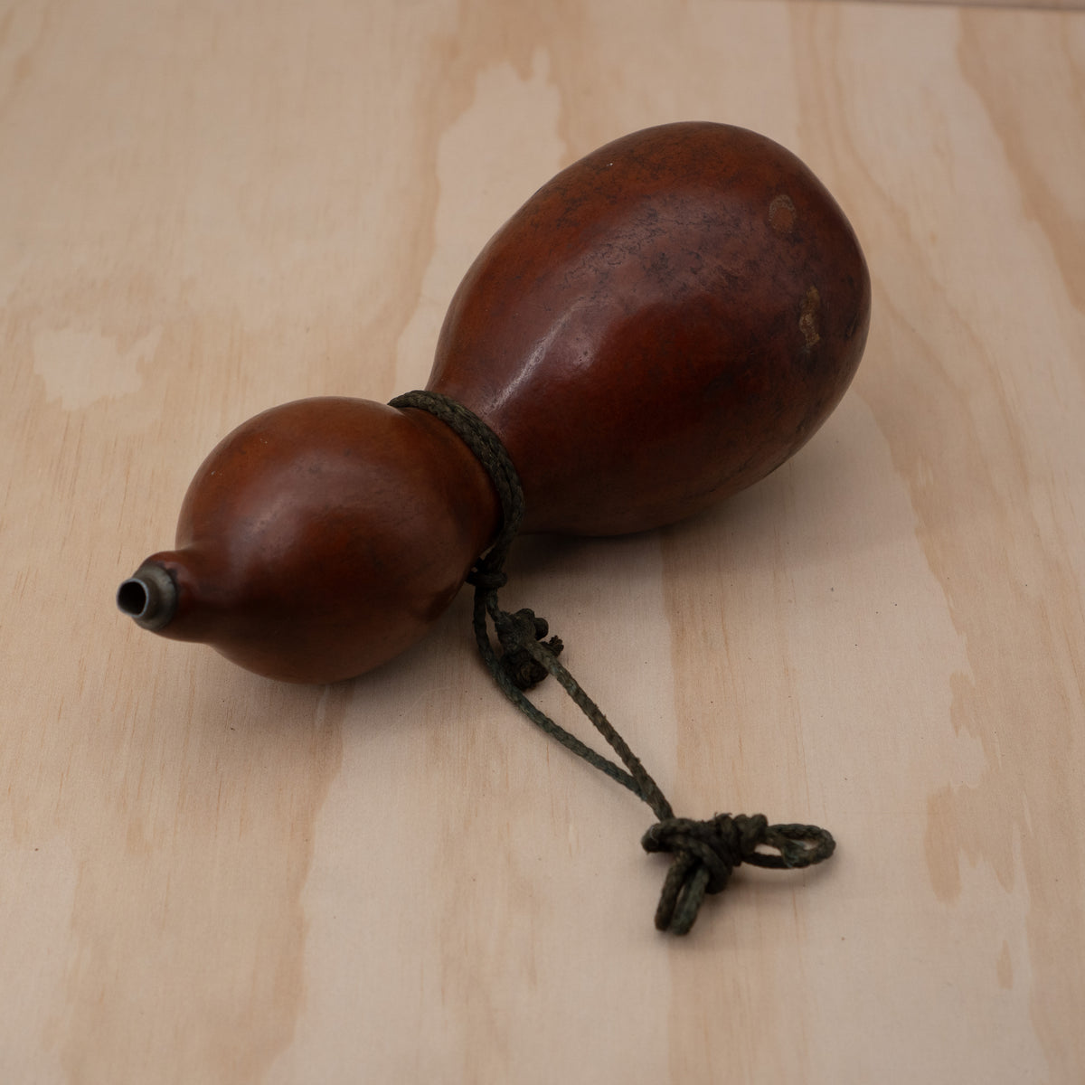 Antique Japanese Hyotan Gourd Flask