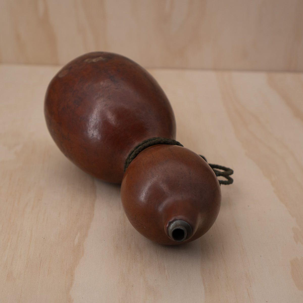 Antique Japanese Hyotan Gourd Flask