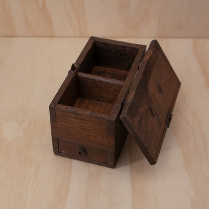 Antique Japanese small inkan stamp box - hankobako