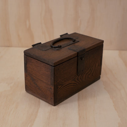 Antique Japanese small inkan stamp box - hankobako