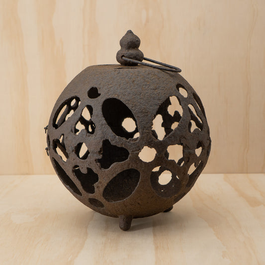 Antique Japanese Iron Tetsu Andon Garden Lantern