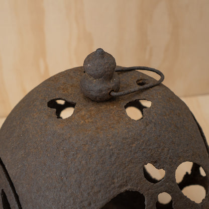Antique Japanese Iron Tetsu Andon Garden Lantern