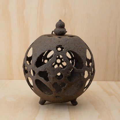 Antique Japanese Iron Tetsu Andon Garden Lantern