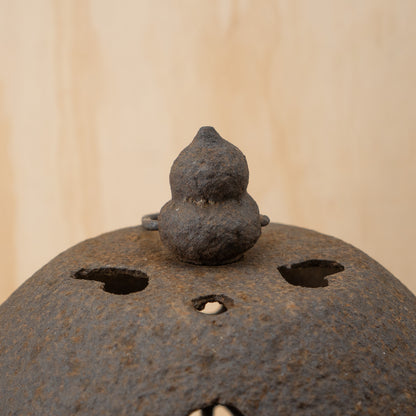 Antique Japanese Iron Tetsu Andon Garden Lantern