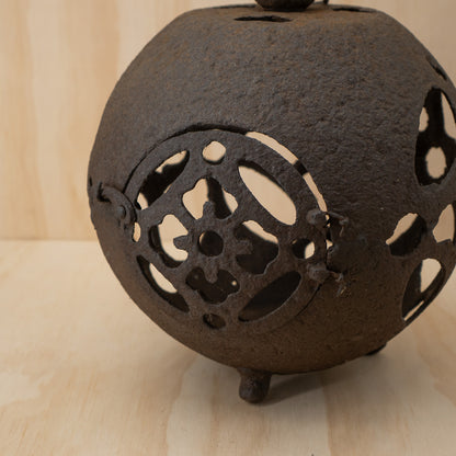 Antique Japanese Iron Tetsu Andon Garden Lantern