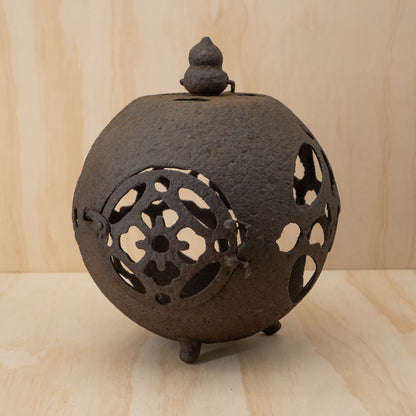 Antique Japanese Iron Tetsu Andon Garden Lantern