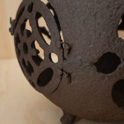 Antique Japanese Iron Tetsu Andon Garden Lantern