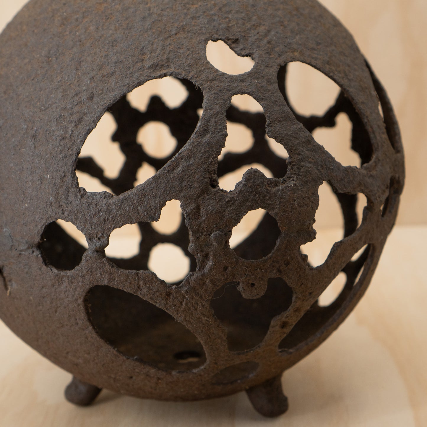 Antique Japanese Iron Tetsu Andon Garden Lantern