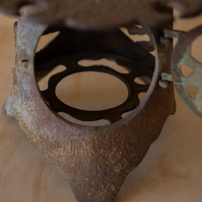 Antique Japanese Iron Garden Lantern 1 of 2
