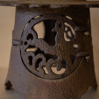 Antique Japanese Iron Garden Lantern 2 of 2