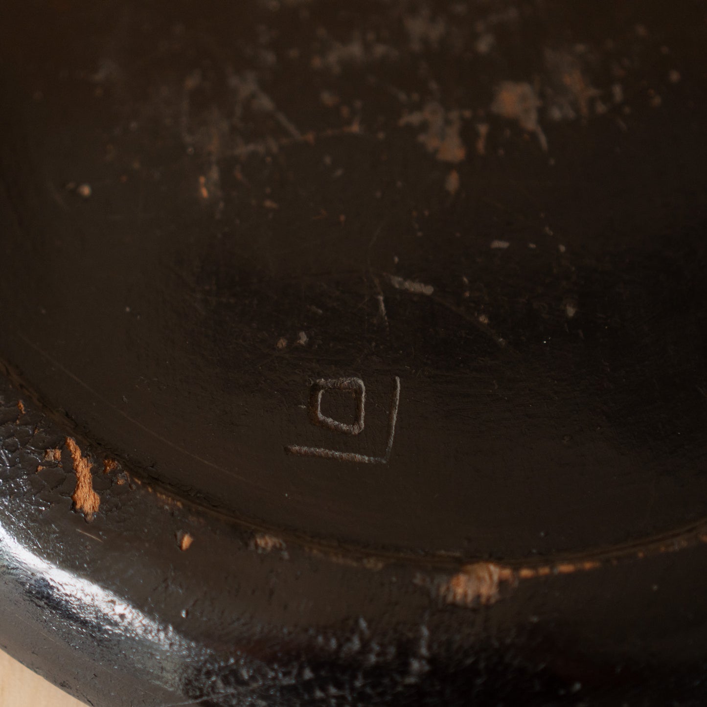 Antique Japanese Red and Black Lacquer serving Tray