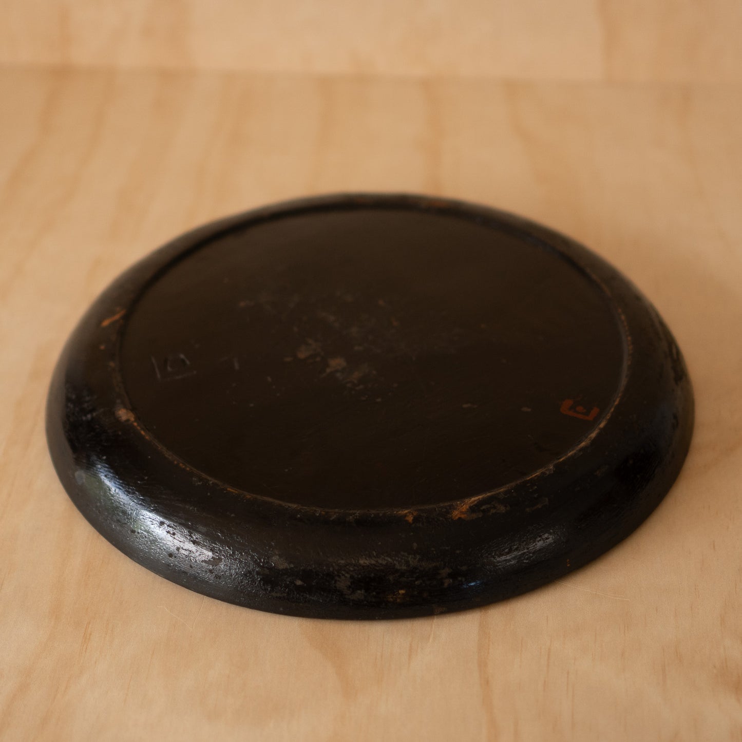 Antique Japanese Red and Black Lacquer serving Tray