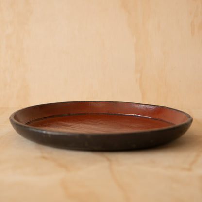 Antique Japanese Red and Black Lacquer serving Tray