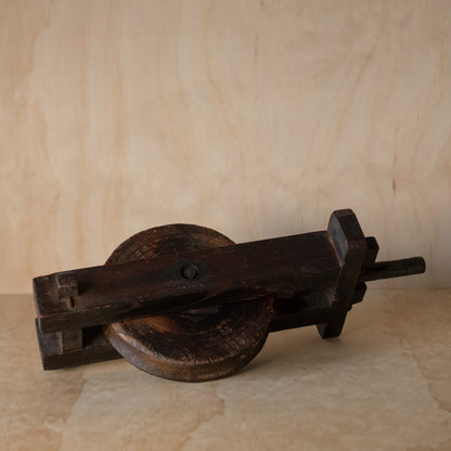 Antique Japanese Well Pulley wheel Ido Kassha